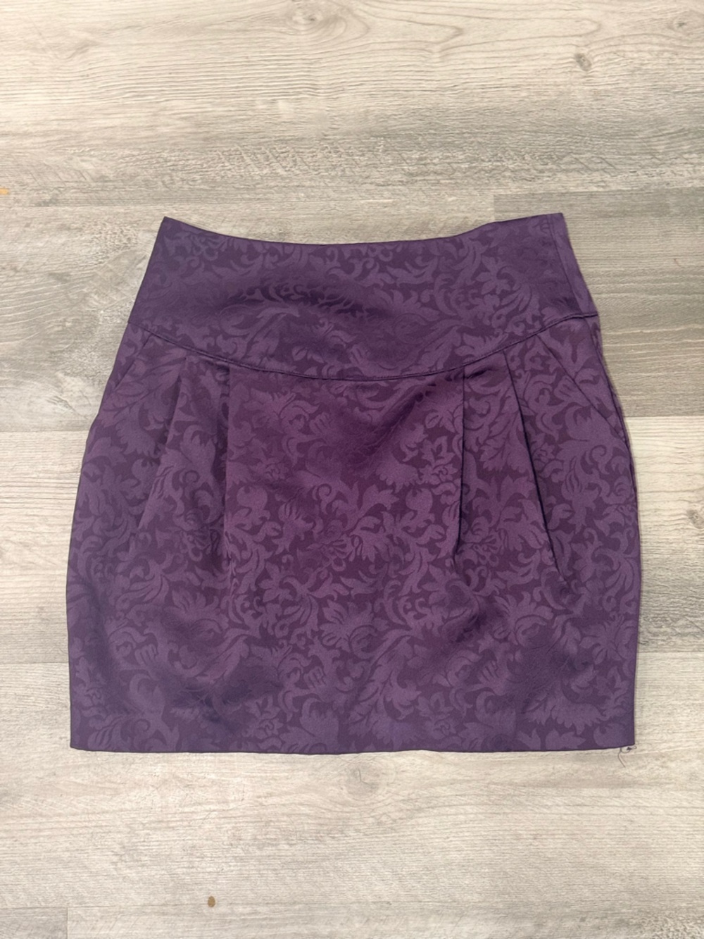 Forever 21 Purple Jacquard Mini Skirt